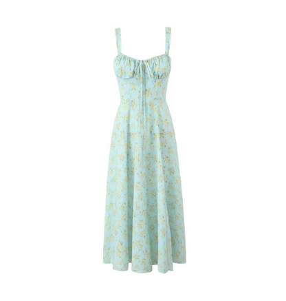 Floral Spaghetti Strap Midi Dress