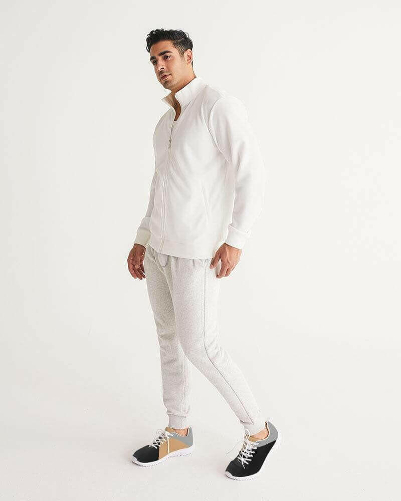 tricolor low top canvas sneakers