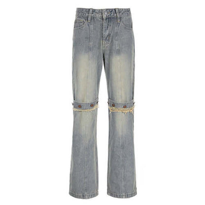Y2k Baggy Wide Leg Jeans Women Vintage Streetwear Washed Denim Pants