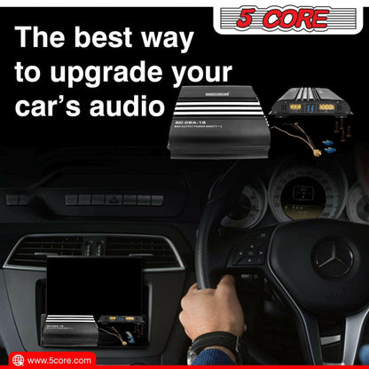 5Core Stereo Car Truck Amplifier 2 Channel Mic Input Amplificador Para