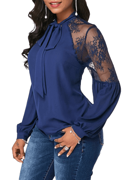 BLOUSE AINSLEY - BLUE.