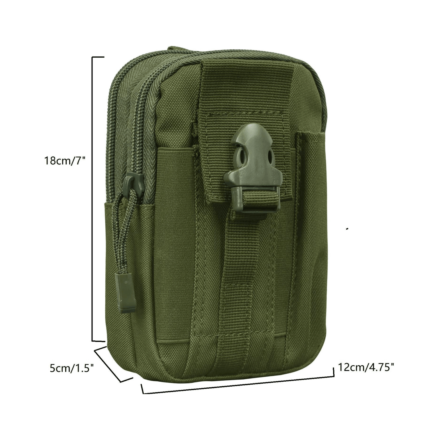 Tactical MOLLE Pouch &amp; Waist Bag for Hiking &amp; Outdoor Activities