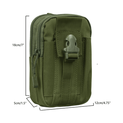Tactical MOLLE Pouch &amp; Waist Bag for Hiking &amp; Outdoor Activities