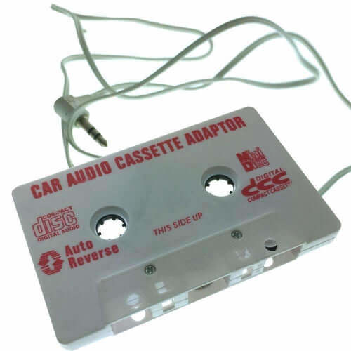 Car Cassette Tape Deck Adapter Compatible 3.5mm Jack Audio MP3/CD