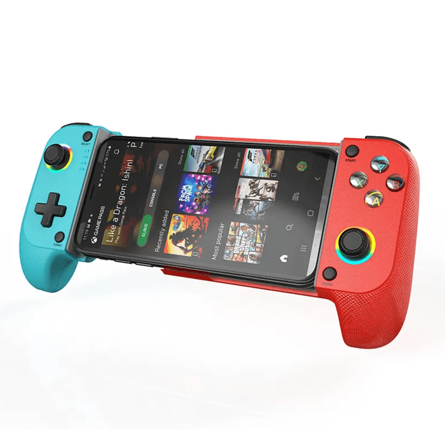 Bluetooth Mobile Gaming Controller with Extendable Design