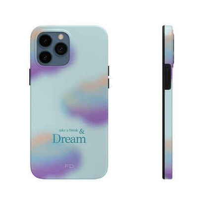 Take a Break and Dream Touch Case for iPhone with Wireless Charging.