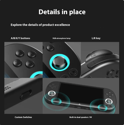 Portable Retro Handheld Gaming Console – Storage Options