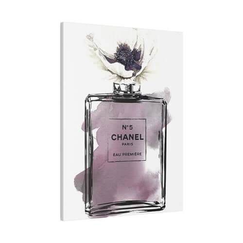 Coco Channel Perfume Art Canvas