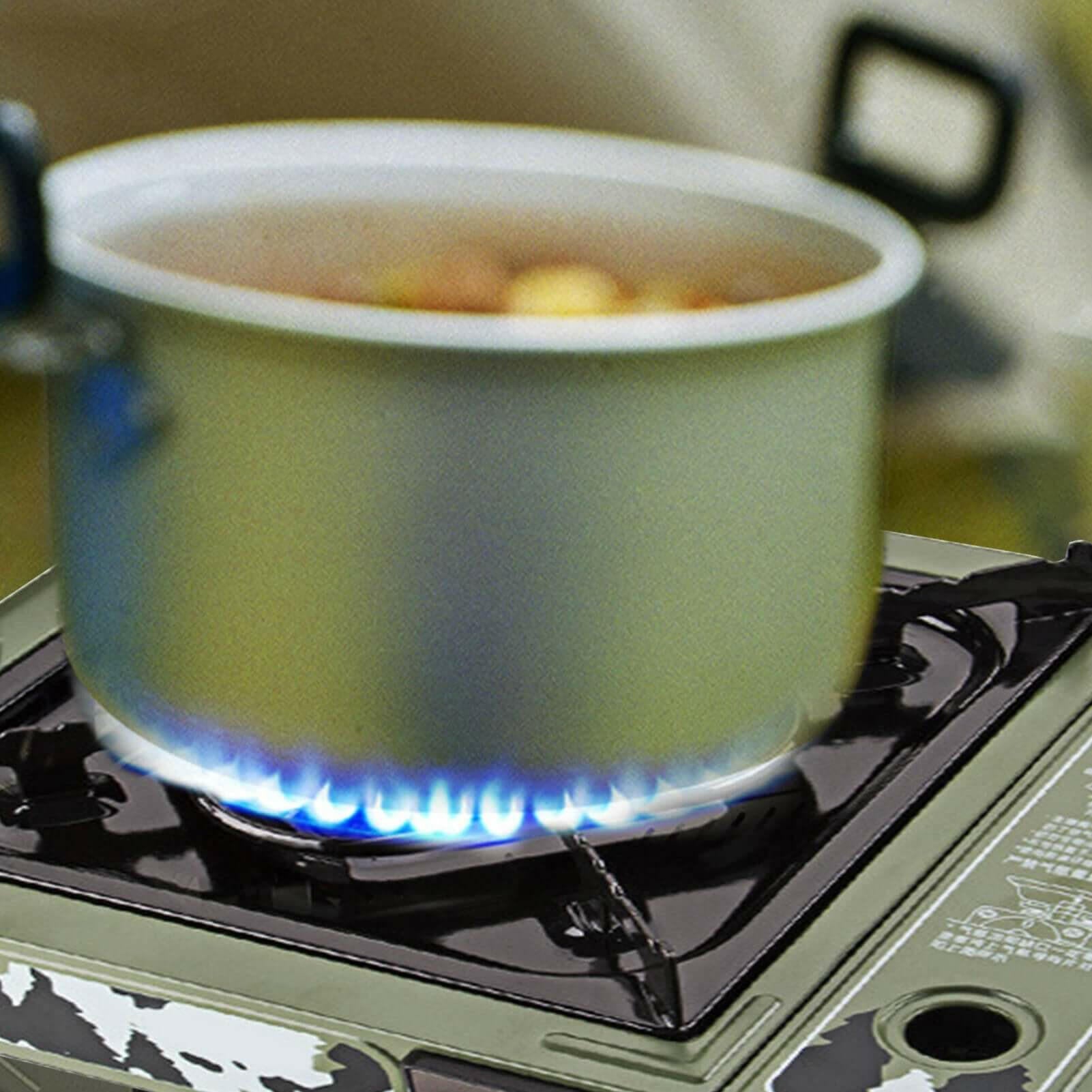 Portable Gas Stove With Map Hot Pot Waska Fuel Tank Barbecue.