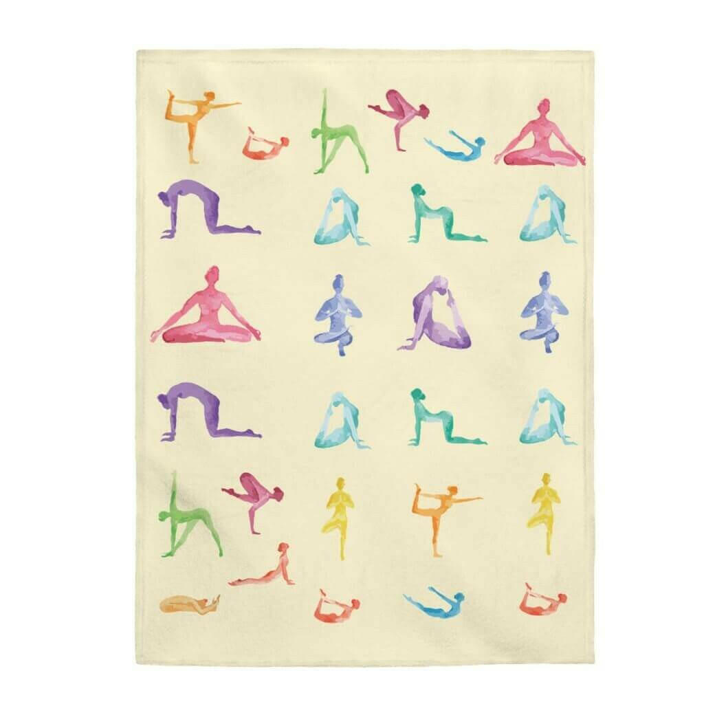 Yoga Sanctuary Velveteen Plush Blanket.