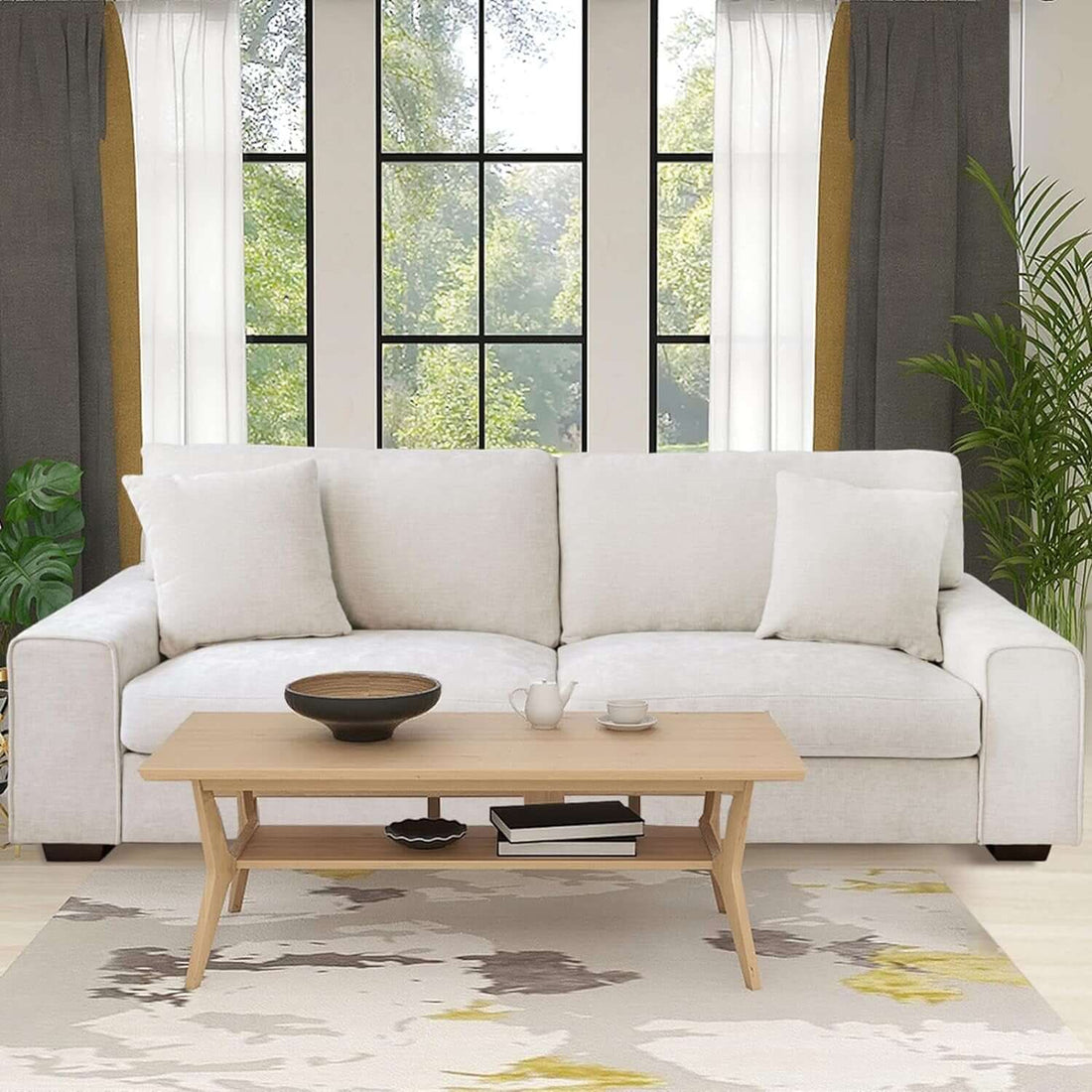 Modern Beige Recliner Sofa For Living Room Furniture