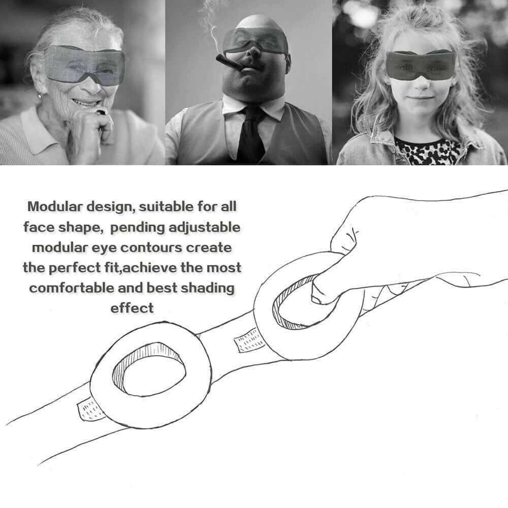 Eye Mask Manta Modular Adjustable 3D Breathable.