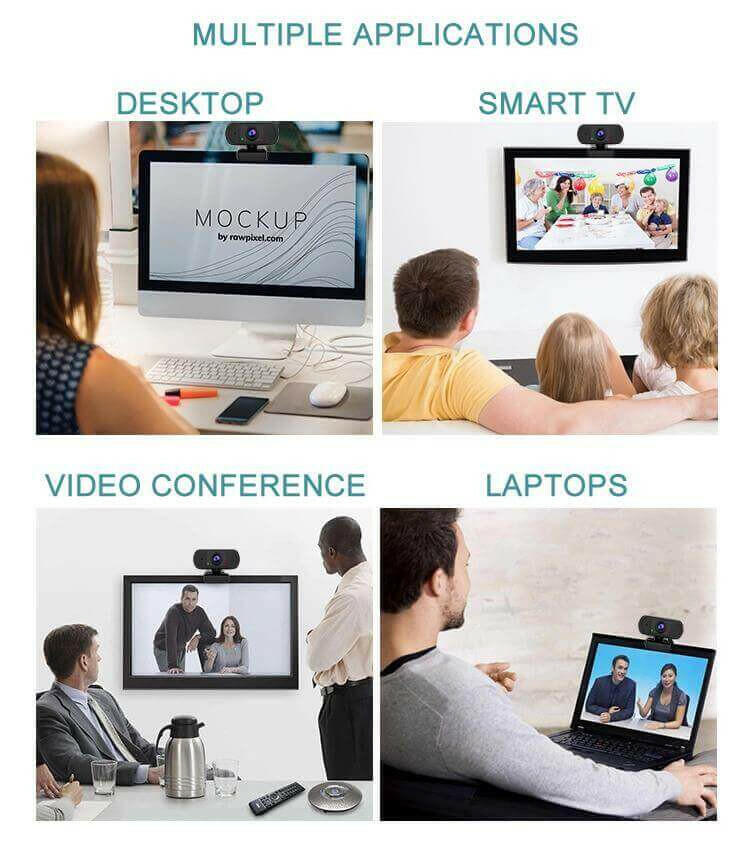 ZOOMEX 1080P HD Portable Camera And Mic For Video Chat.