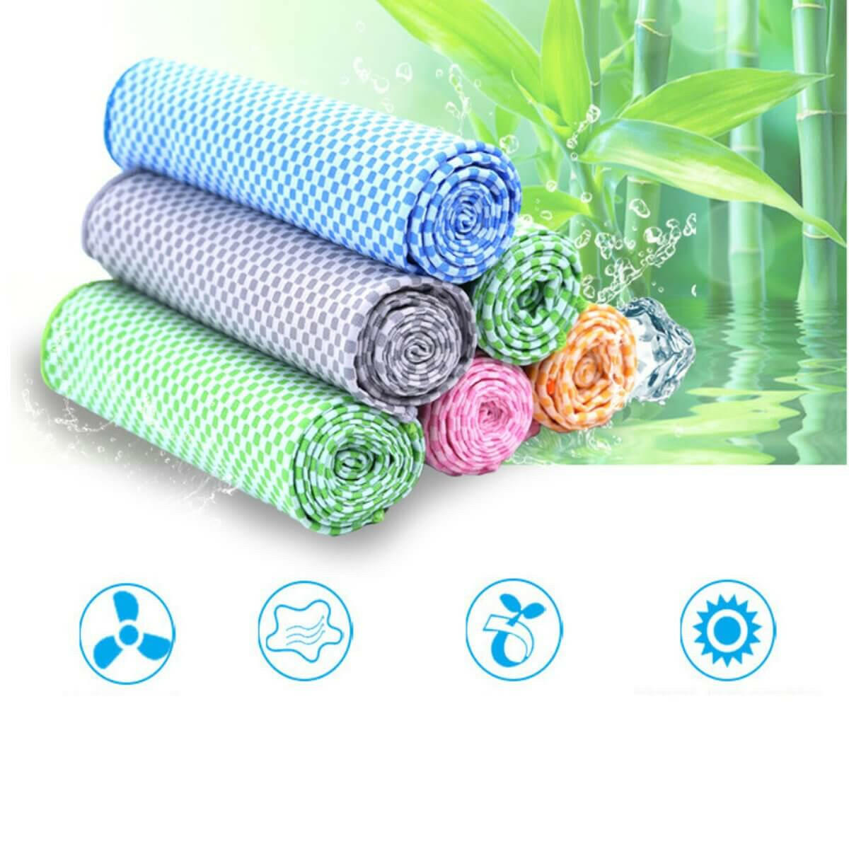 Natura Super Cool Bamboo Towel In A Bottle - 2 PK.