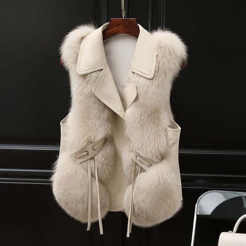 Fur Vest Short Coat Autumn And Winter New Patchwork Winter Fox Fur