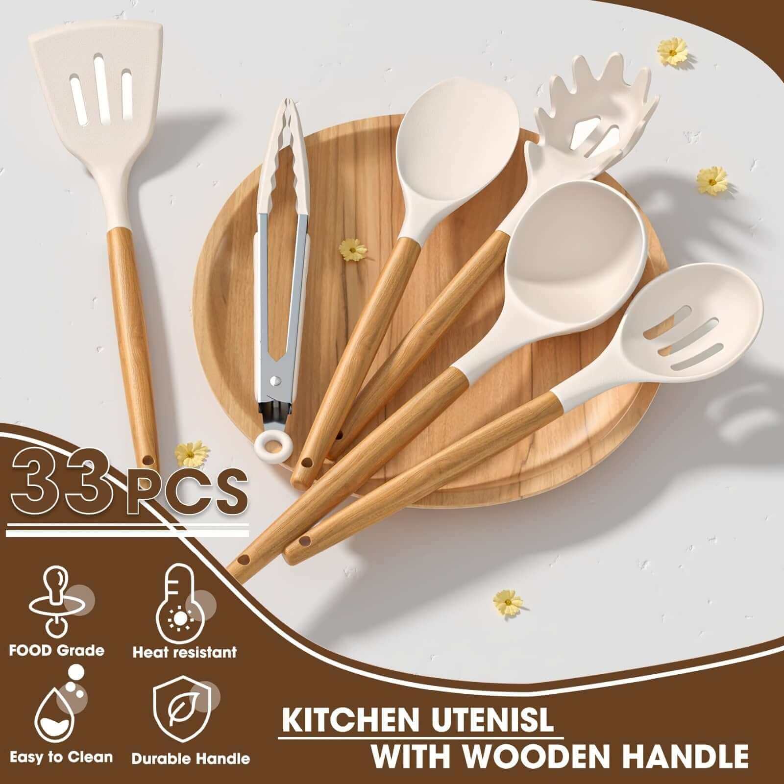 33pcs Kitchen Cooking Utensils Set