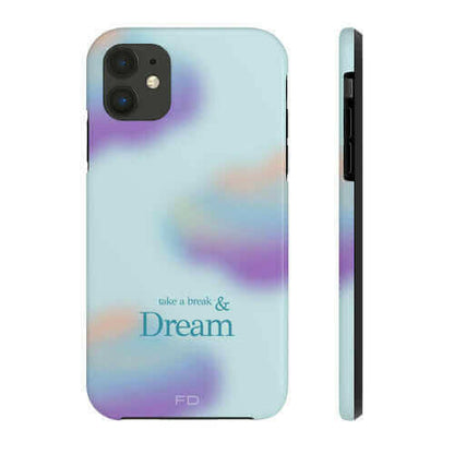 Take a Break and Dream Touch Case for iPhone with Wireless Charging.