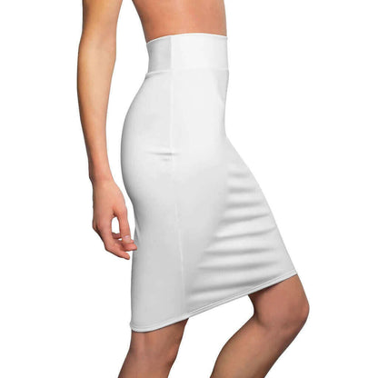 Womens Skirt, White Pencil Skirt.