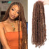 18 24 36 Inch Butterfly Locs Crochet Hair Extensions Synthetic