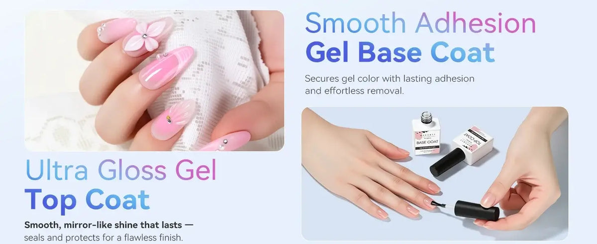 Makartt No-Wipe Gel Top Coat, 2 × 10 ml