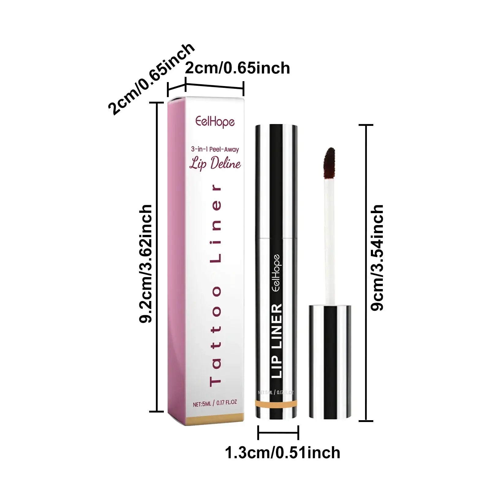 EELHOPE Makeup Lip Liner Lasting Color Waterproof Sweatproof Brighten Lip Tone Nourishing Plumping Peeling Off Tattoo Lip Liner