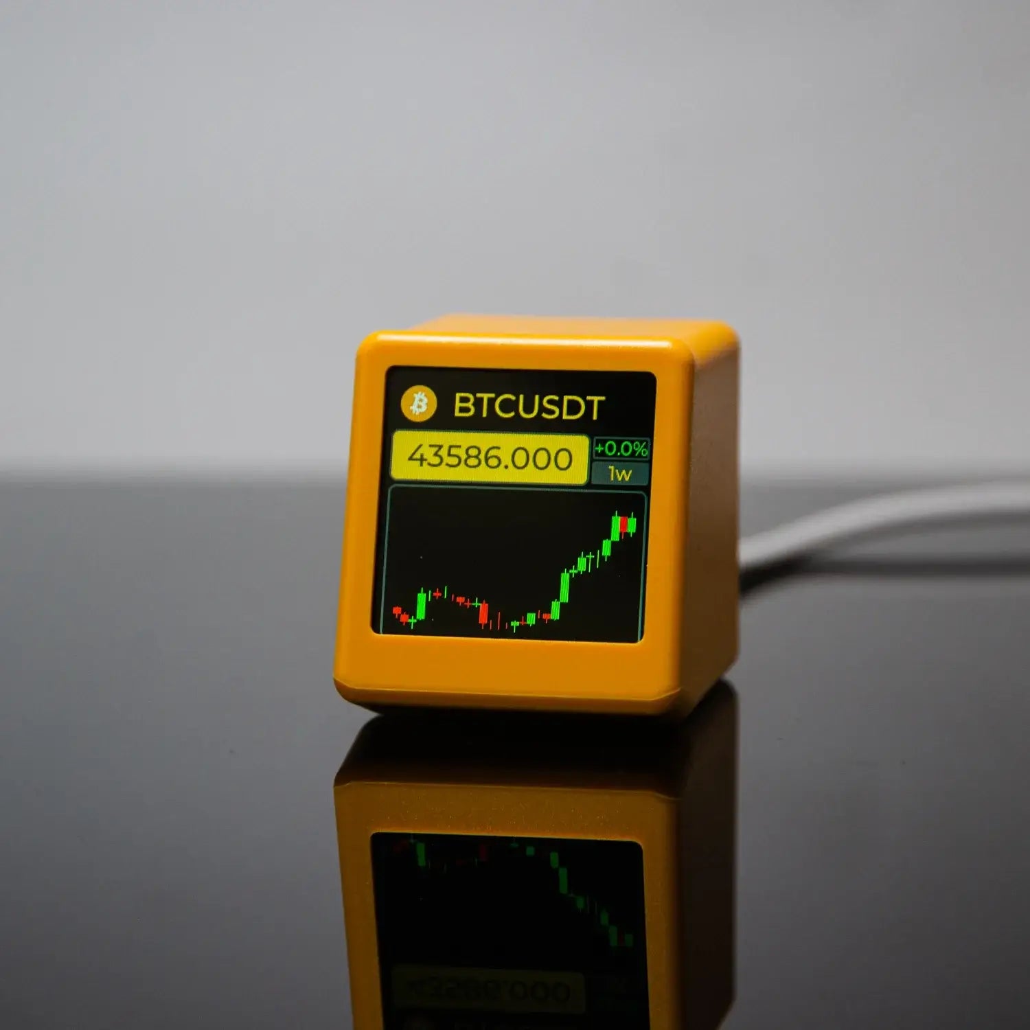 GeekMagic NerdMiner BitCoin Cryptocurrency,Stocks,Futures,Currency Exchange Rate,Price Tracker Ticker,Time Clock Weather Display