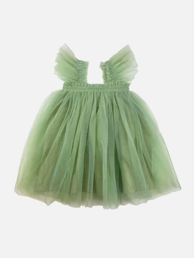 flutter tulle dress Multi Colors.