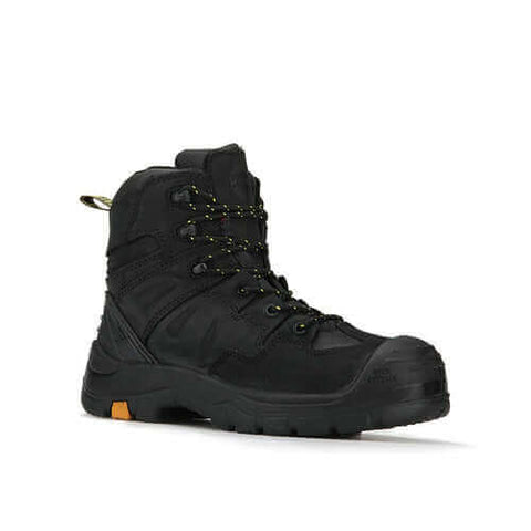 ROCKROOSTER Woodland Black 6 inch Composite Toe Leather Work Boots