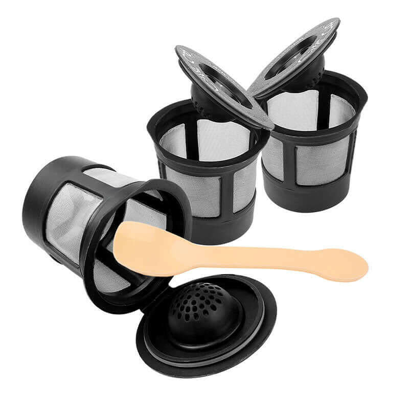 3pcs Reusable Coffee Filter Pod with Spoon.