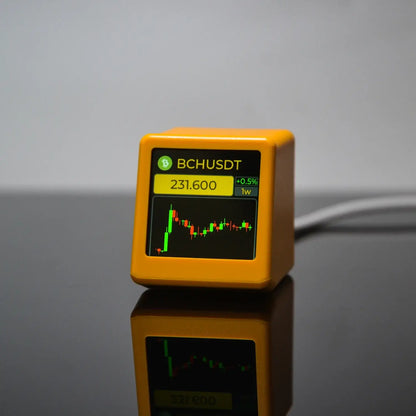 GeekMagic NerdMiner BitCoin Cryptocurrency,Stocks,Futures,Currency Exchange Rate,Price Tracker Ticker,Time Clock Weather Display