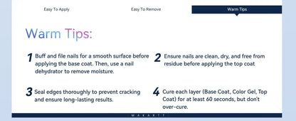 Makartt No-Wipe Gel Top Coat, 2 × 10 ml