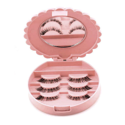 Acrylic Cute Bow False Eyelash Storage Box Makeup
