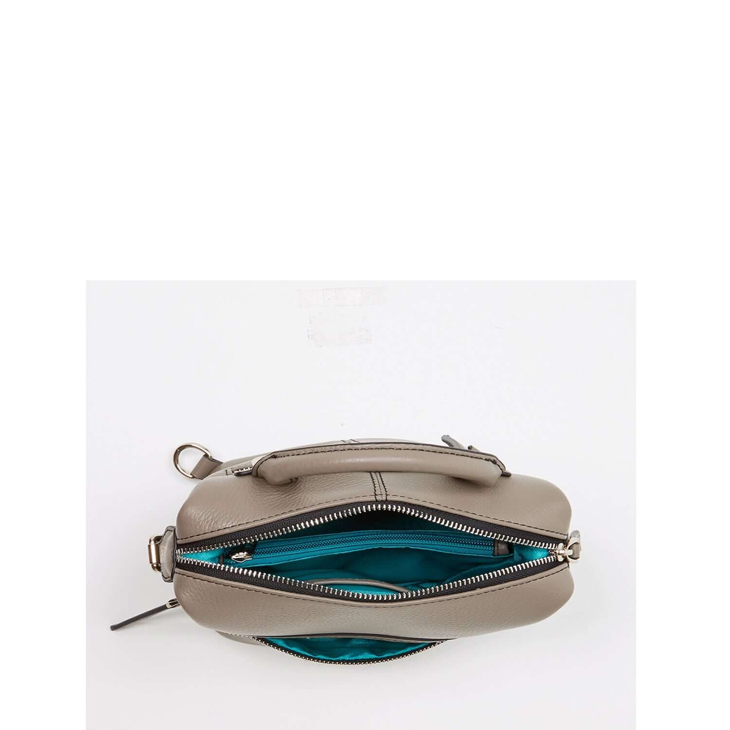 Gray Leather Backpack Purse for Women Convertible Crossbody Bag Medium