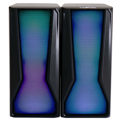 beFree Sound Color LED Dual Gaming Speakers