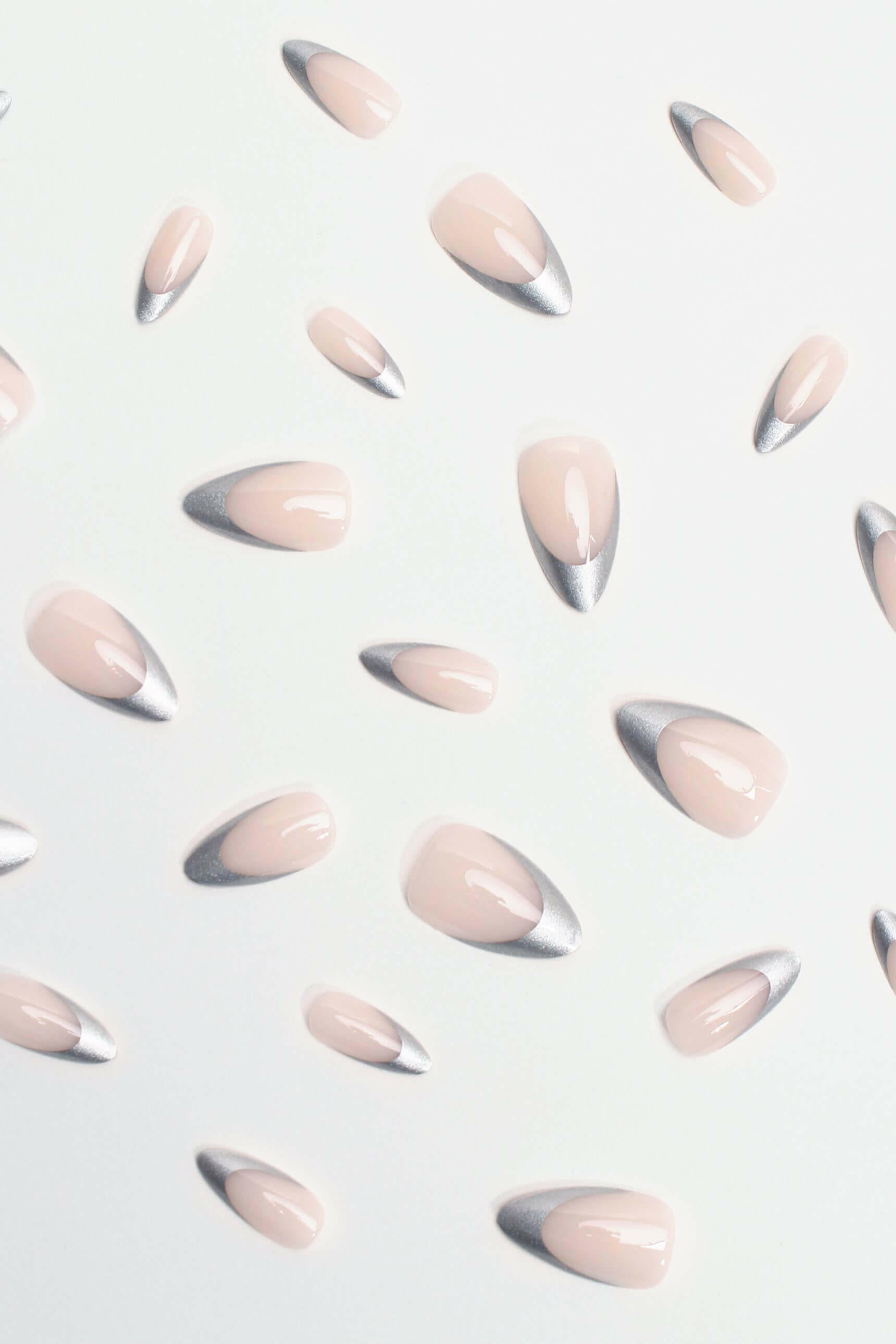 Tipped in Reflection | Soft &amp; Durable Press-On Nails