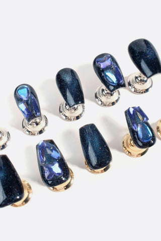 Sapphire Stardust | Pro Handmade Gel Nails.