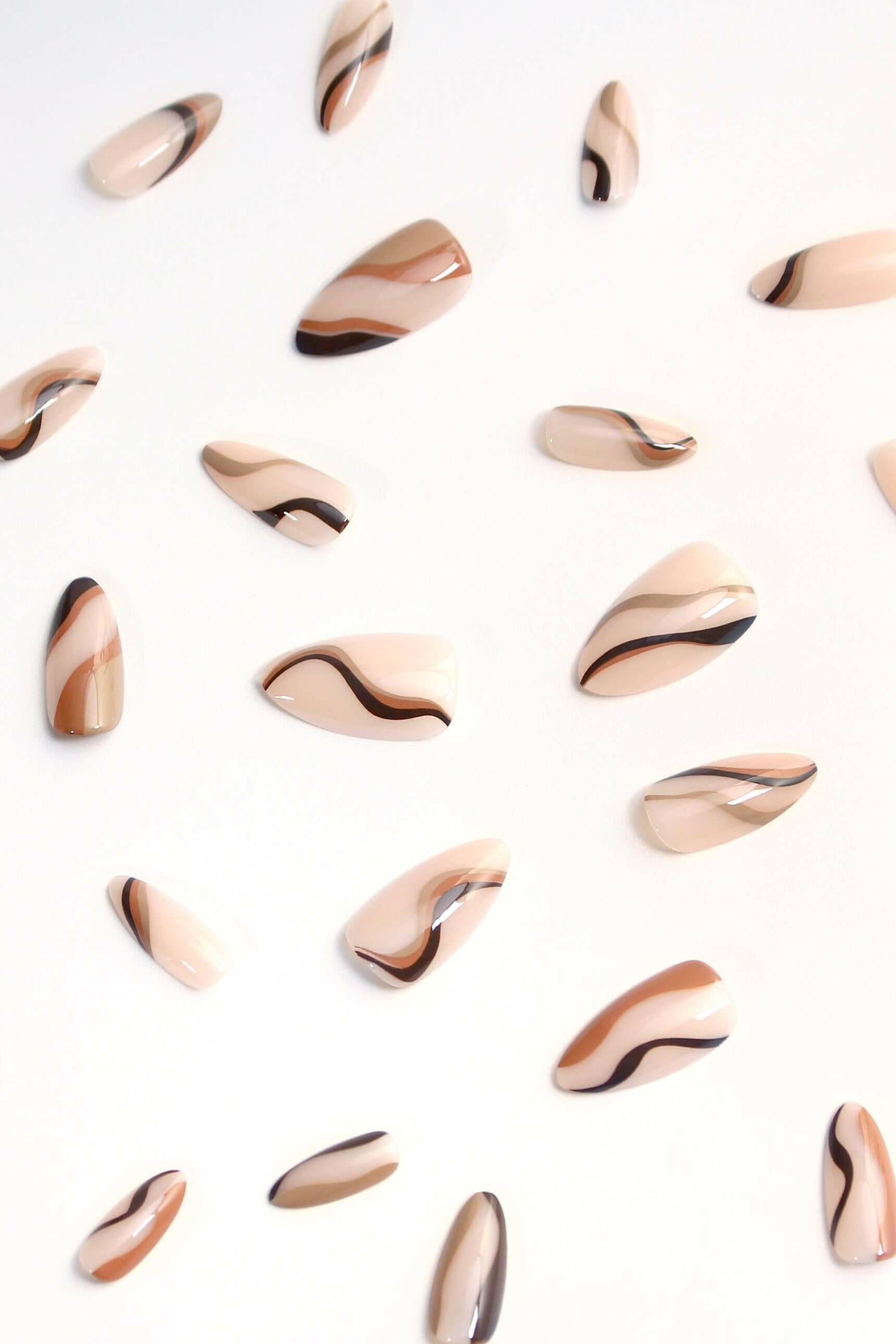 Pumpkin Swirl | Soft &amp; Durable Press-On Nails