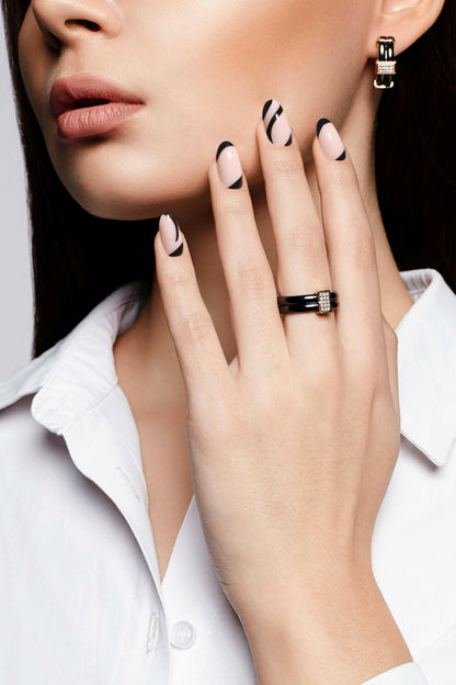 Satin Black | Soft &amp; Durable Press-On Nails