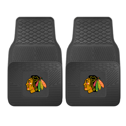 NHL 2-PC VINYL CAR MAT SET.