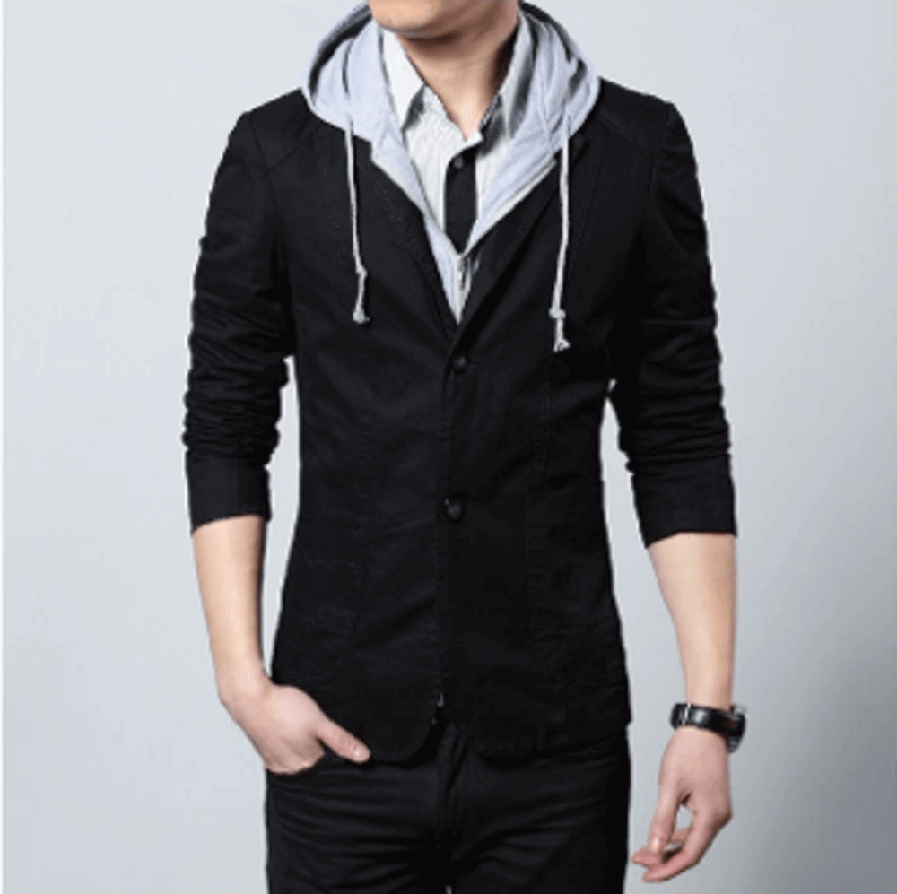 Mens Street Style Hooded Blazer.