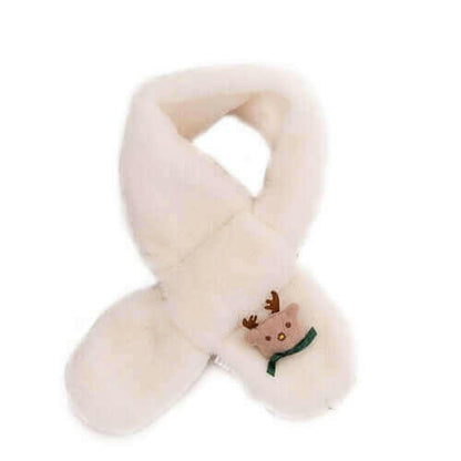 Baby Children Girls Cute Plush Fur Scarf Collar.