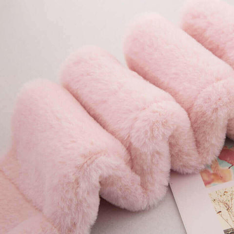 Baby Children Girls Cute Plush Fur Scarf Collar.