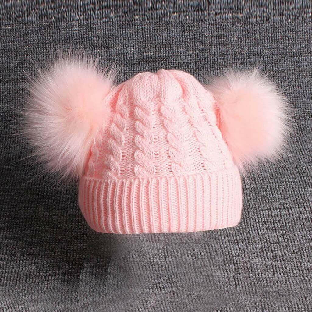 Baby Children Hat Knitting Wool Hemming Hat.