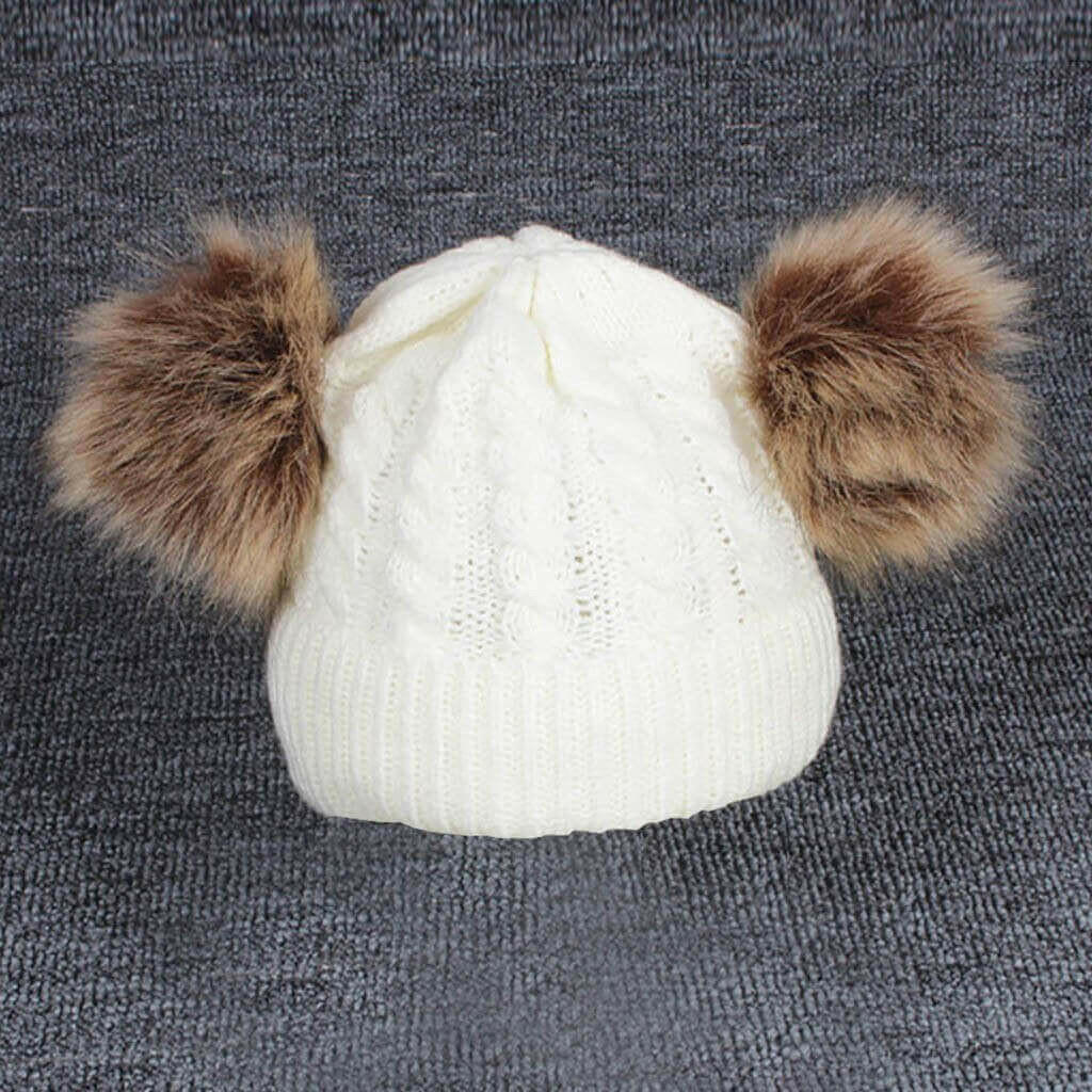 Baby Children Hat Knitting Wool Hemming Hat.