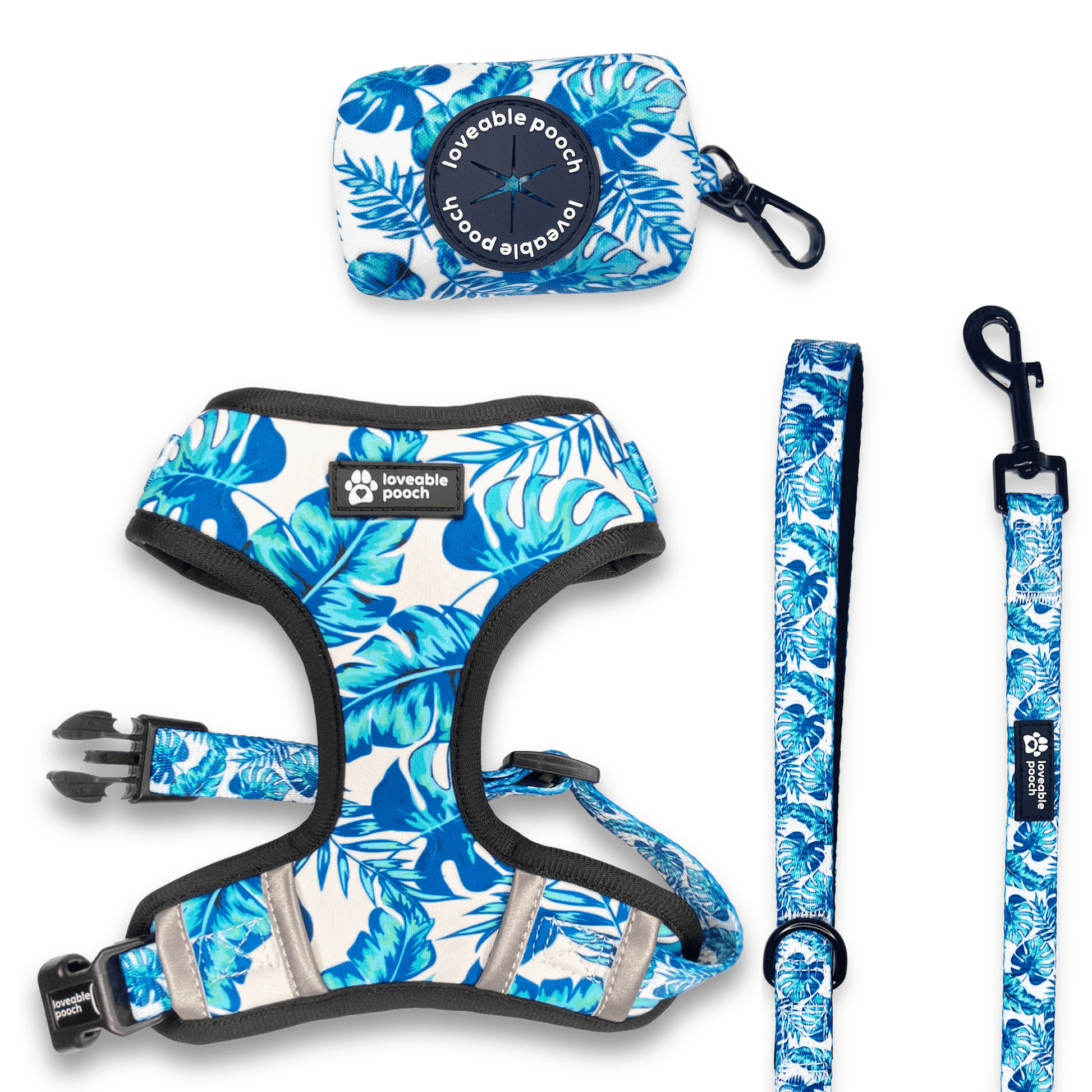 Beach Vibes Dog Harness & Leash Set.