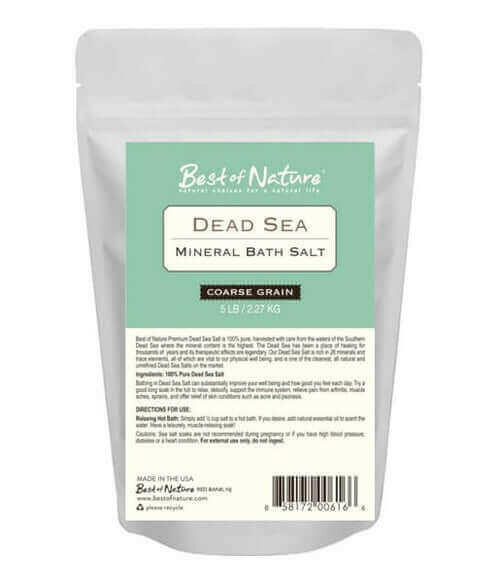 Dead Sea Mineral Bath Salt - Bulk Sizes.