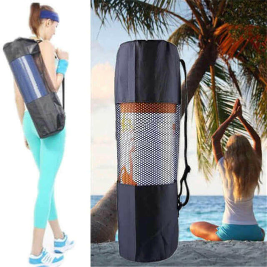 Black Outdoor Yoga Mat Roller storage Bag.