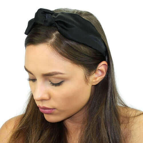 Floral Silk Top Knot Headband.