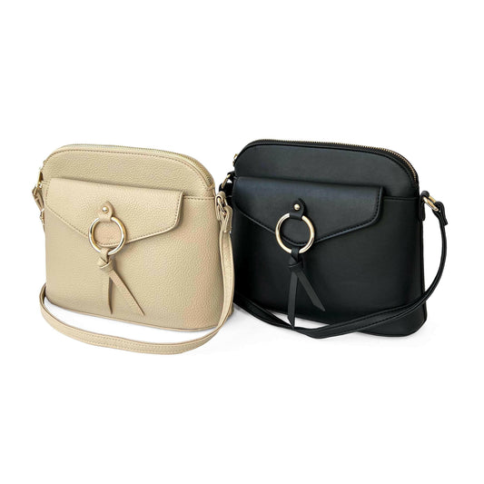 NICCI CROSSBODY WITH METAL RING.