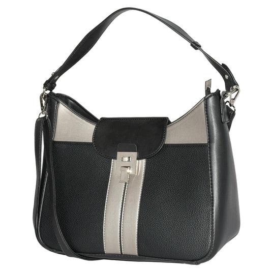 NICCI Ladies’ Shoulder Bag with Color Block Design.